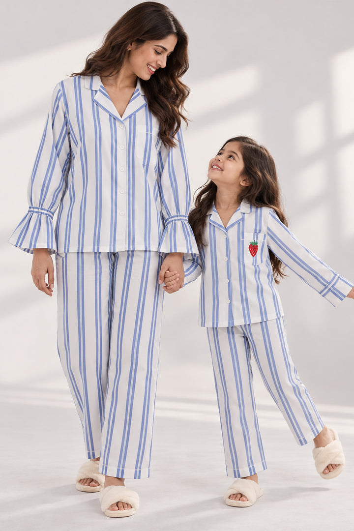 Mom & Me - Sunday Stripes Sleep Set