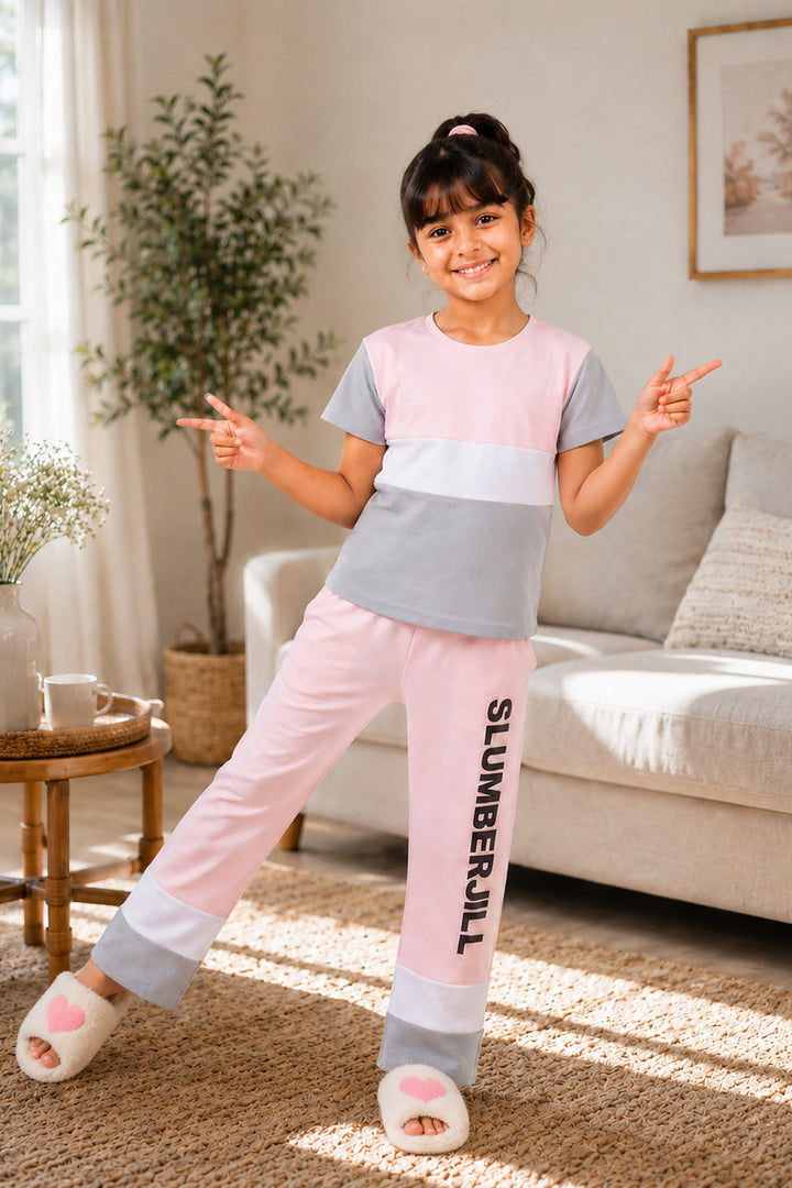 Ballet Blush, Slumber Everyday Kids Cotton Coord Set