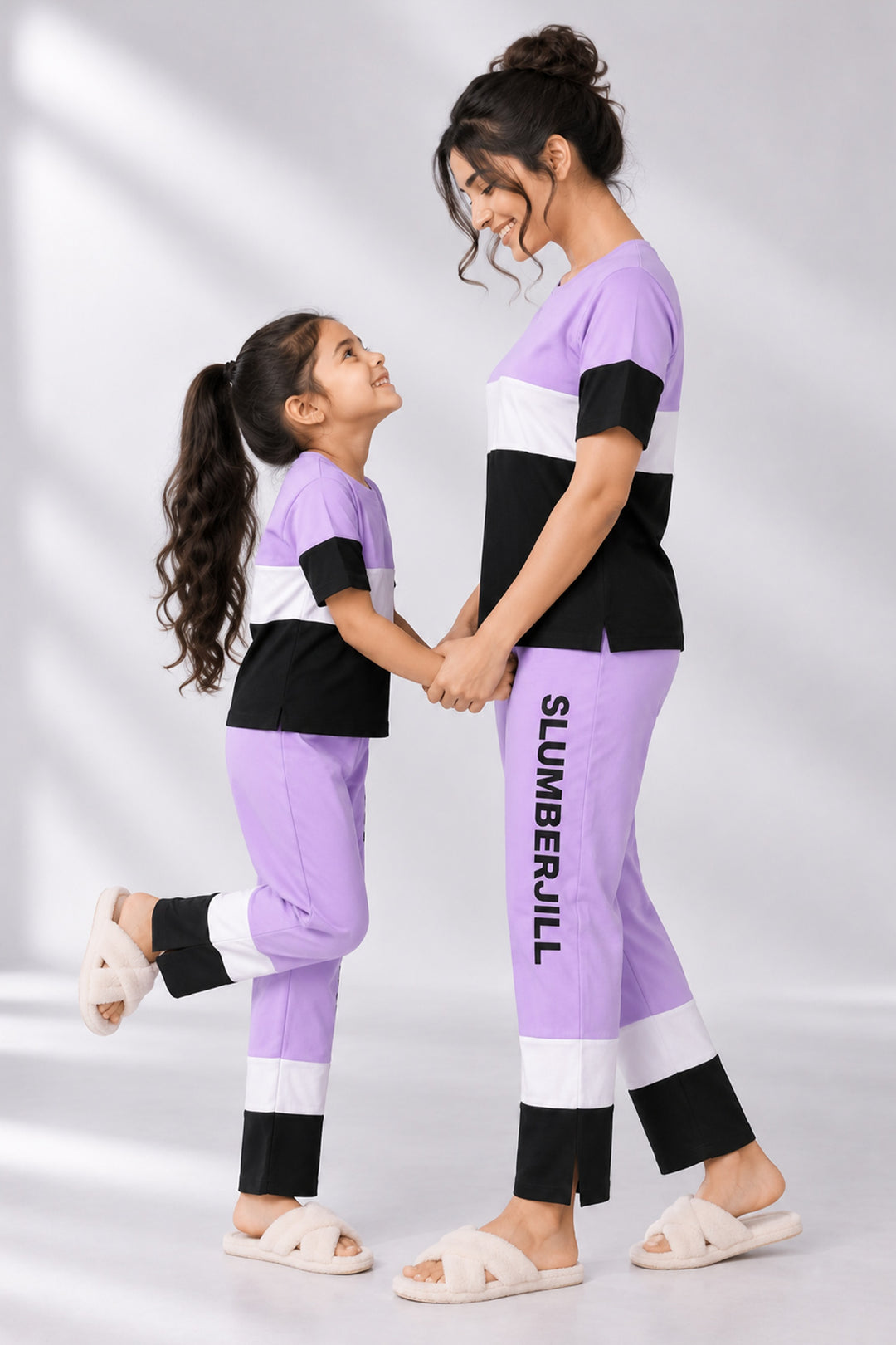 Mom & Me - Plum Fairy, Slumber Everyday Mom & Kids Cotton Coord Set