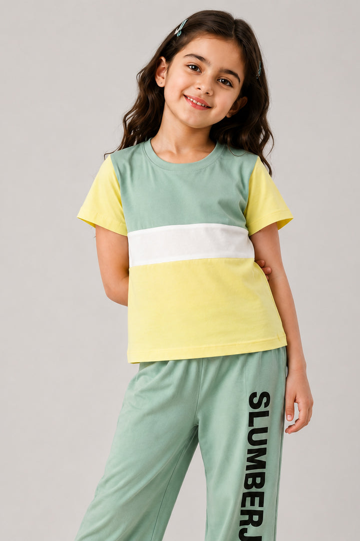 Lime Lullaby, Slumber Everyday Kids Cotton Coord Set