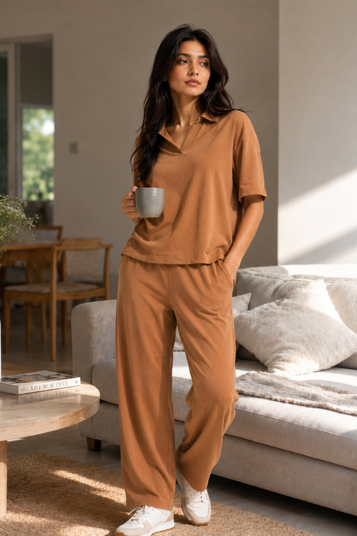 Mocha Mousse Effortless Grace Co-ord