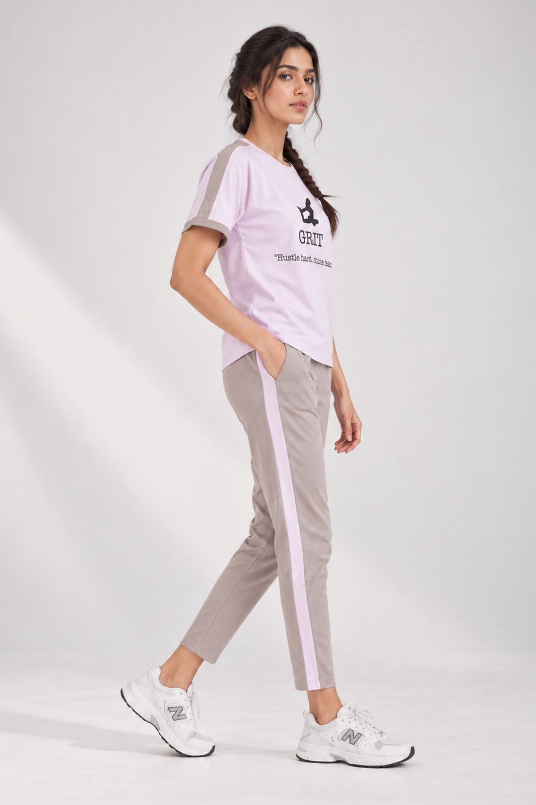 SlumberJill Active Comfort Lavender Cotton Jersey Coord Set