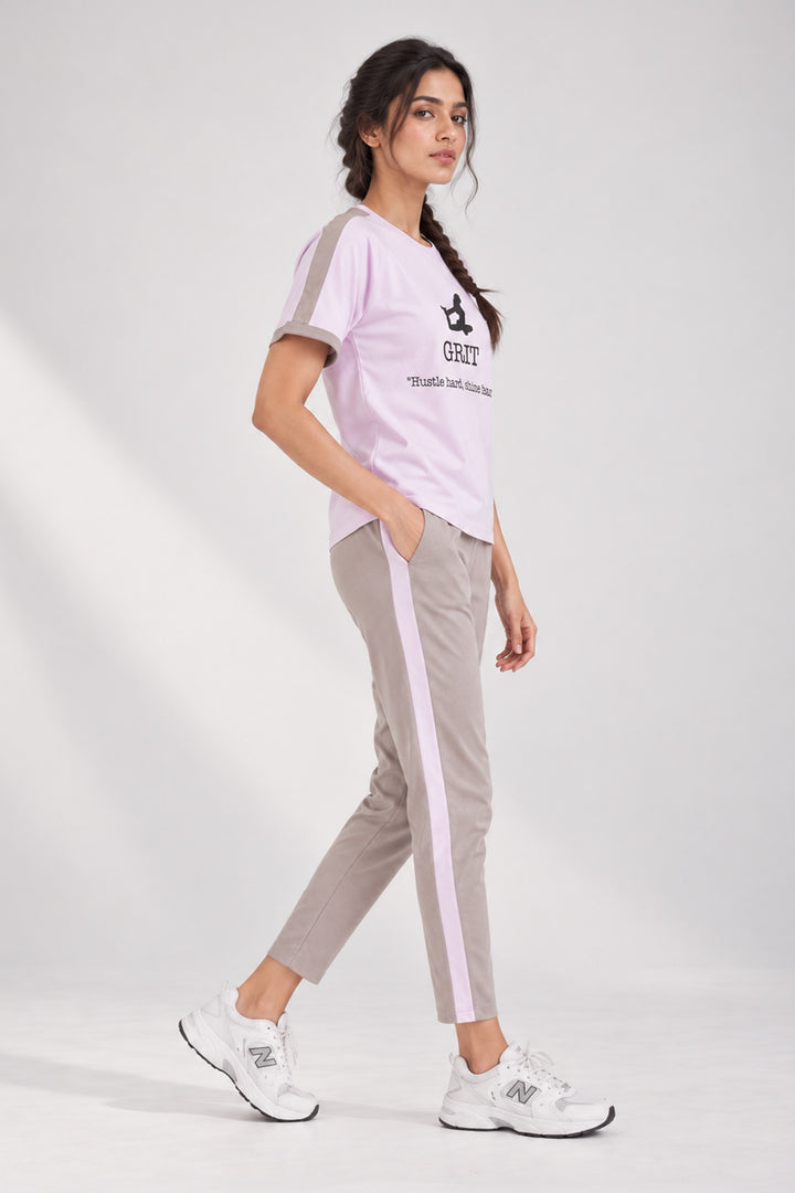 SlumberJill Active Comfort Lavender Cotton Jersey Coord Set