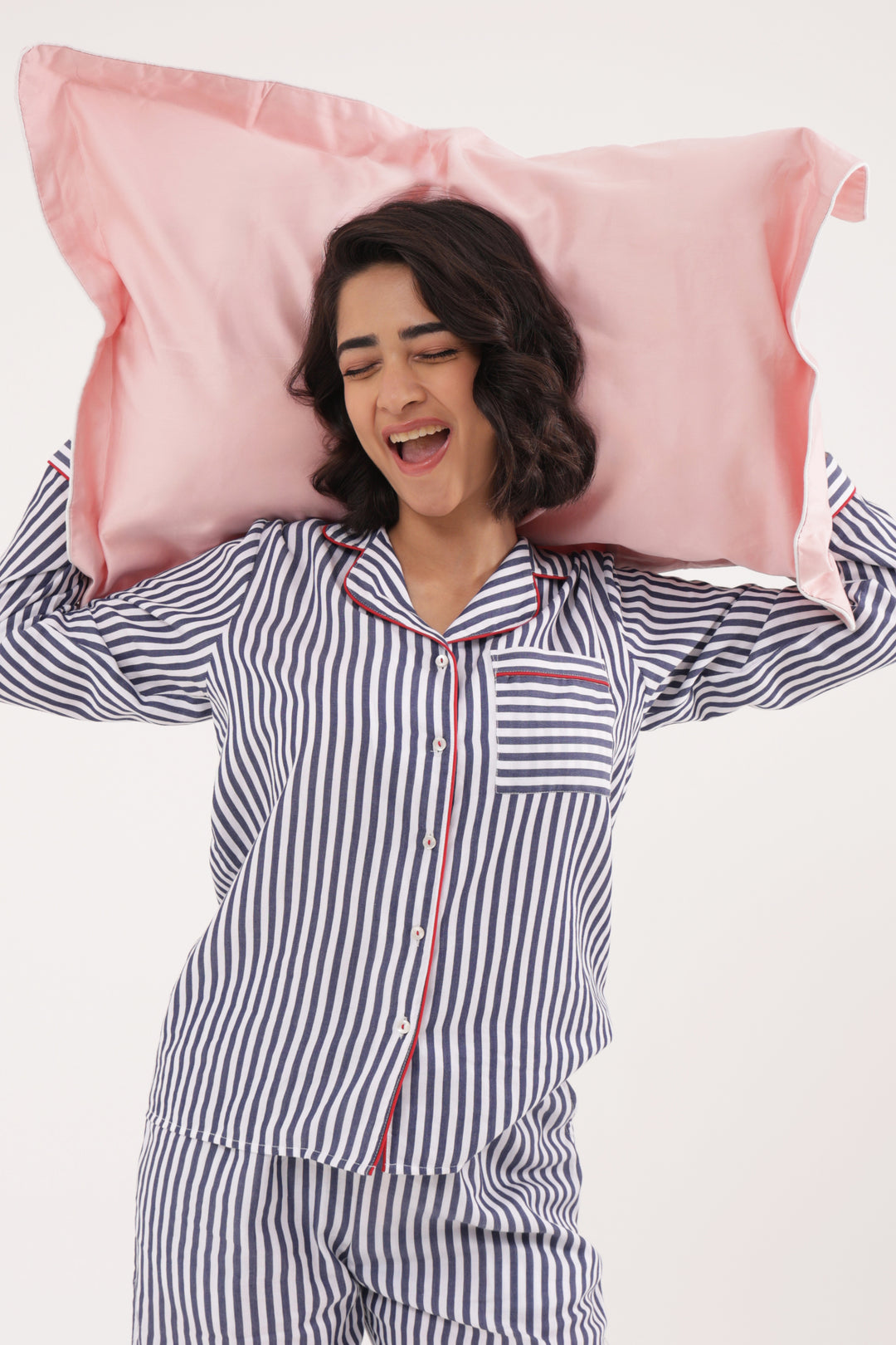 classic city stripe sleep set