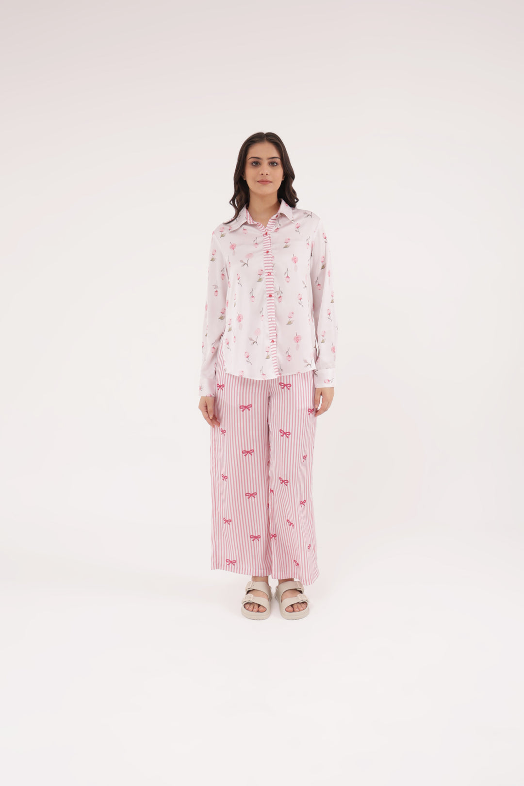 Blush Harmony satin Sleep Set