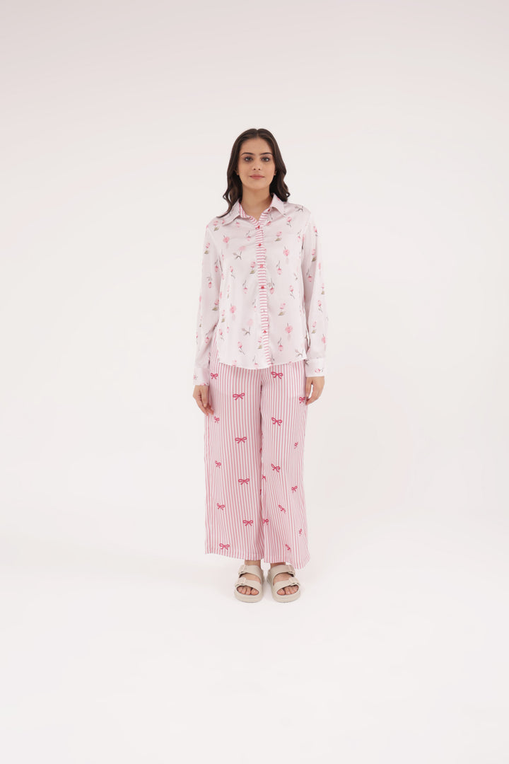 Blush Harmony satin Sleep Set