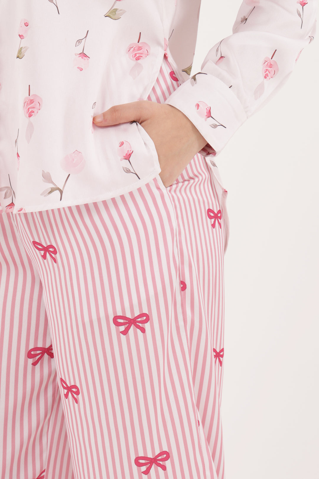 Blush Harmony satin Sleep Set