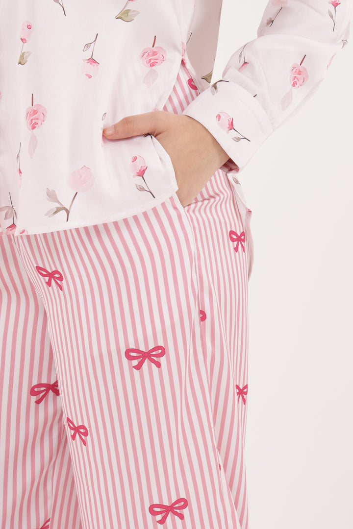 Blush Harmony satin Sleep Set