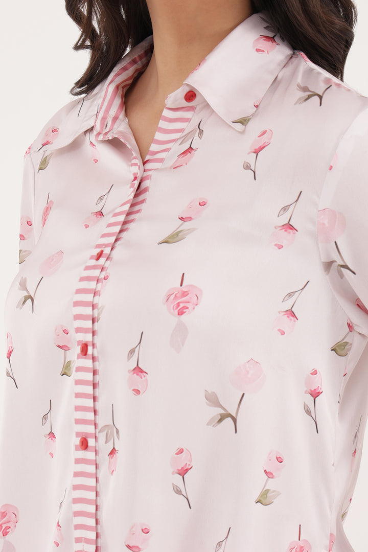 Blush Harmony satin Sleep Set