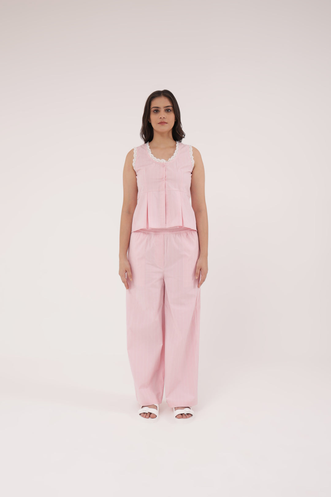 Soft Blush Everyday Peplum Lounge Set