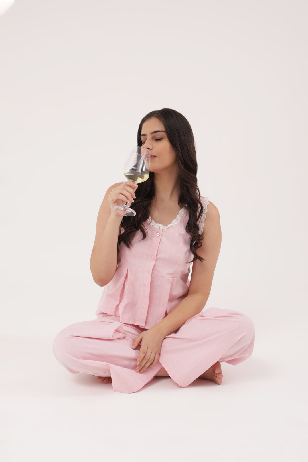 Soft Blush Everyday Peplum Lounge Set