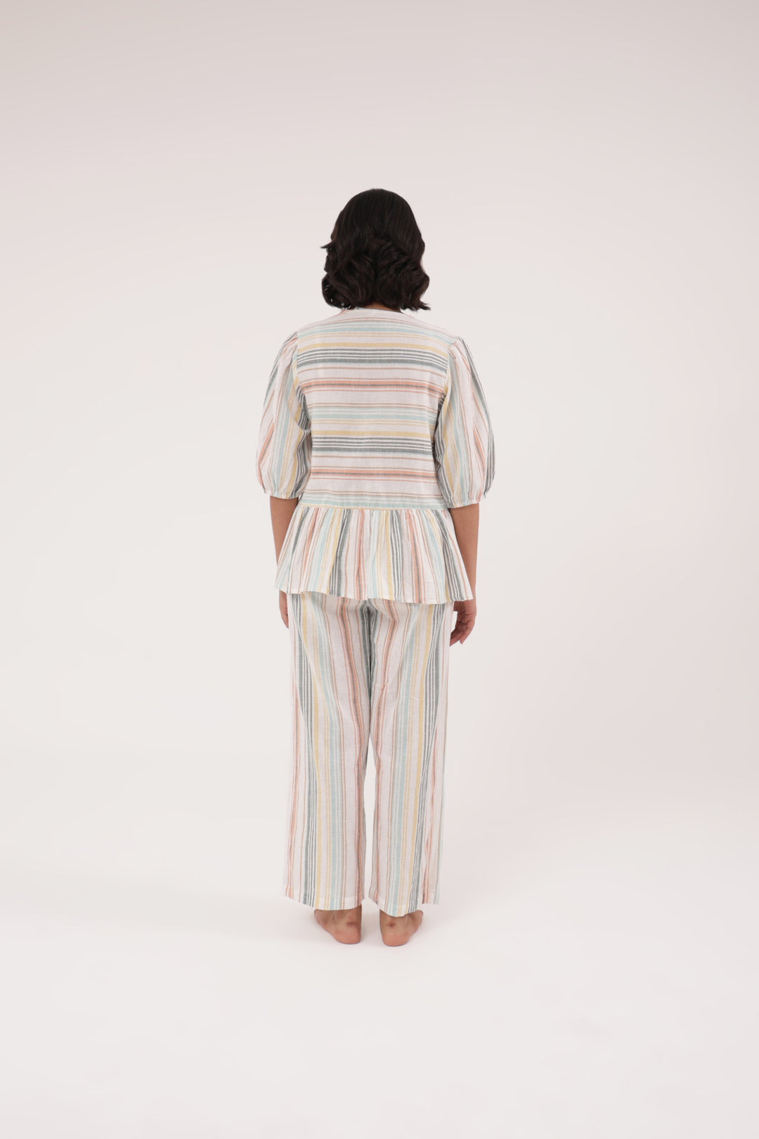 Weekend Bliss Stripe Lounge Set