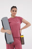 Slumber Jill Everyday Comfort Mauve Wood Cotton Jersey Coord Set