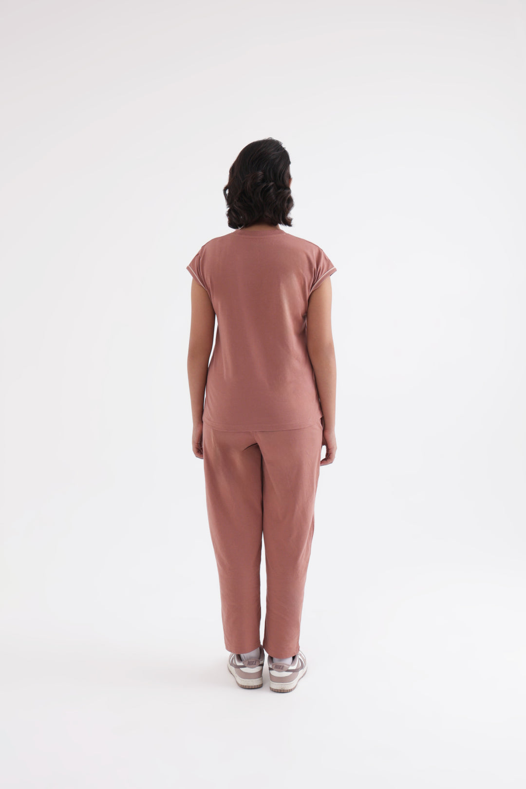 Slumber Jill Everyday Comfort Mocha Brown Cotton Jersey Coord Set