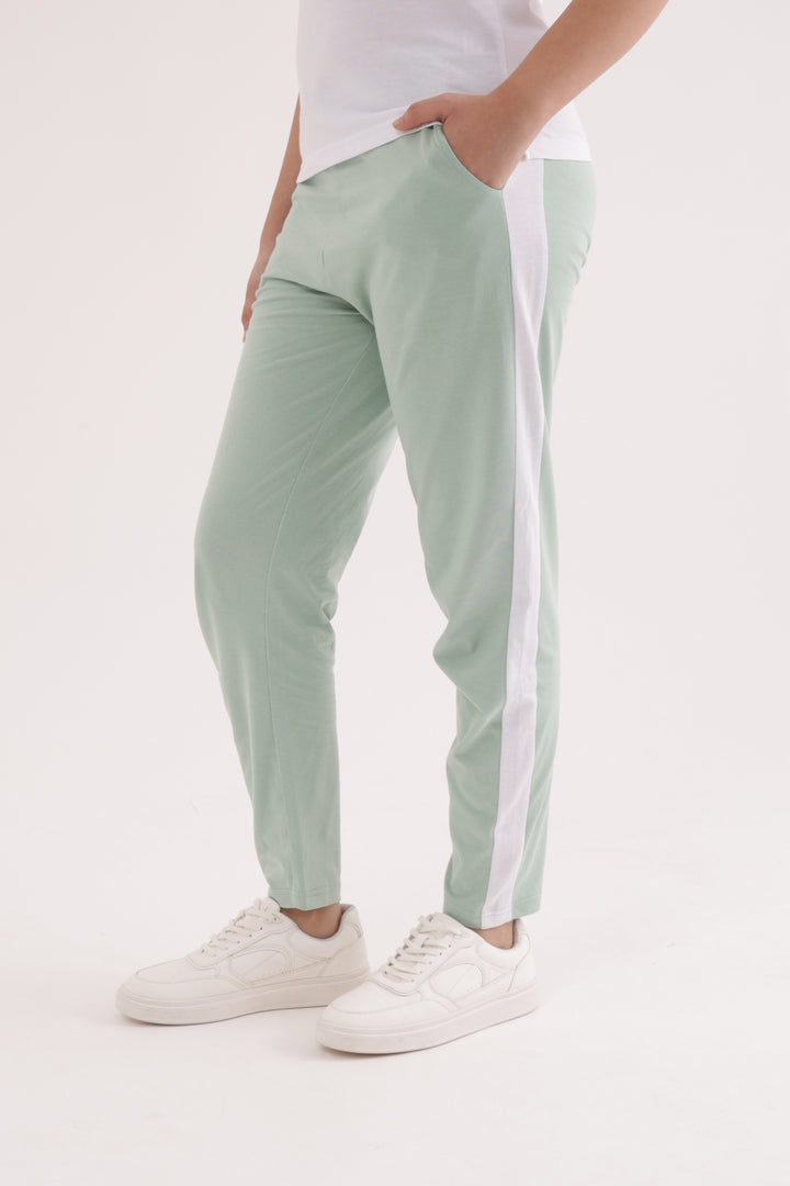 Slumber Jill Active Comfort Pastel Green Cotton Jersey Coord Set
