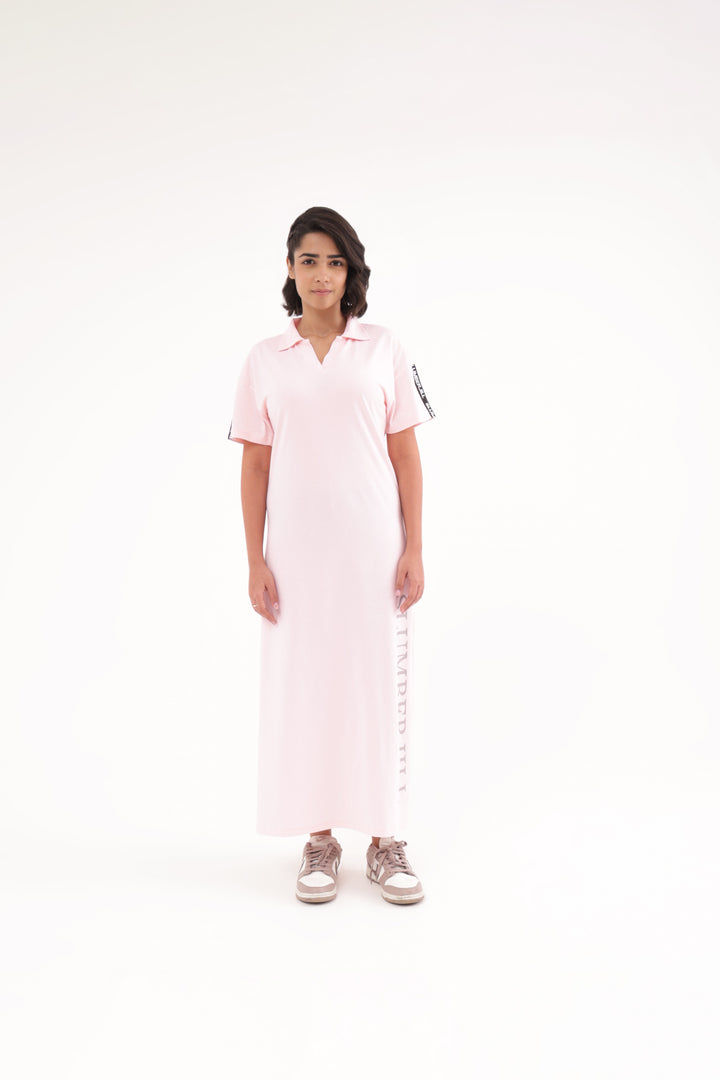 Sunset Blush TravelEase Polo Dress
