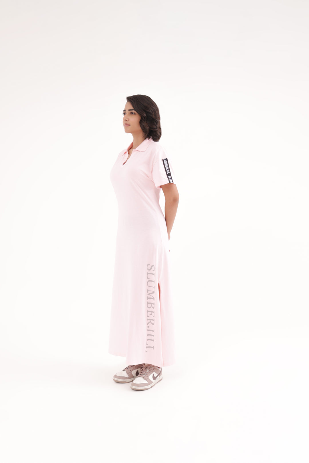 Sunset Blush TravelEase Polo Dress