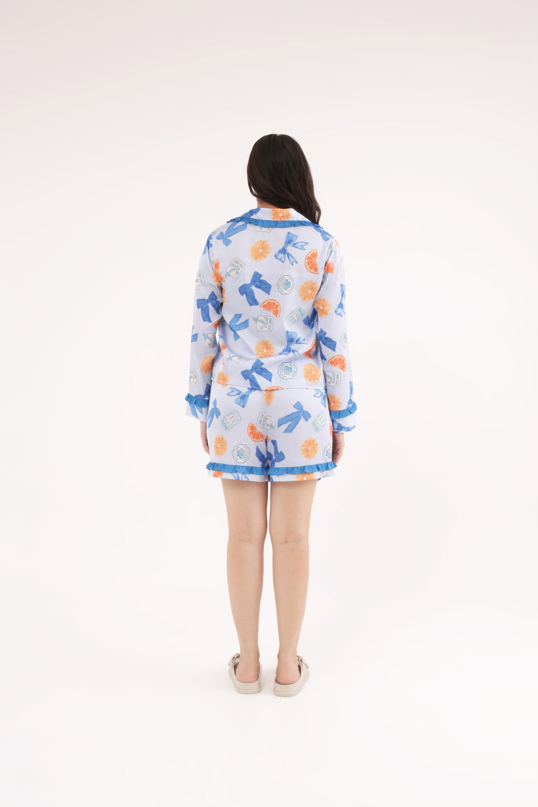 Nautical Charm Satin Short Set