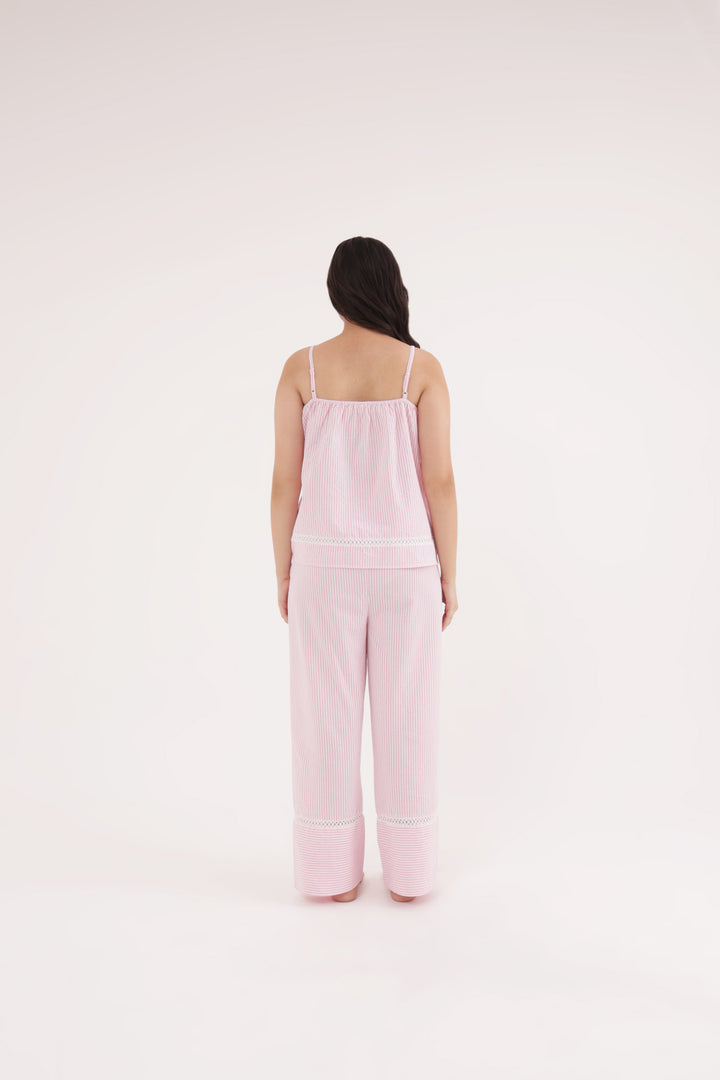 Cotton candy stripe sleep set