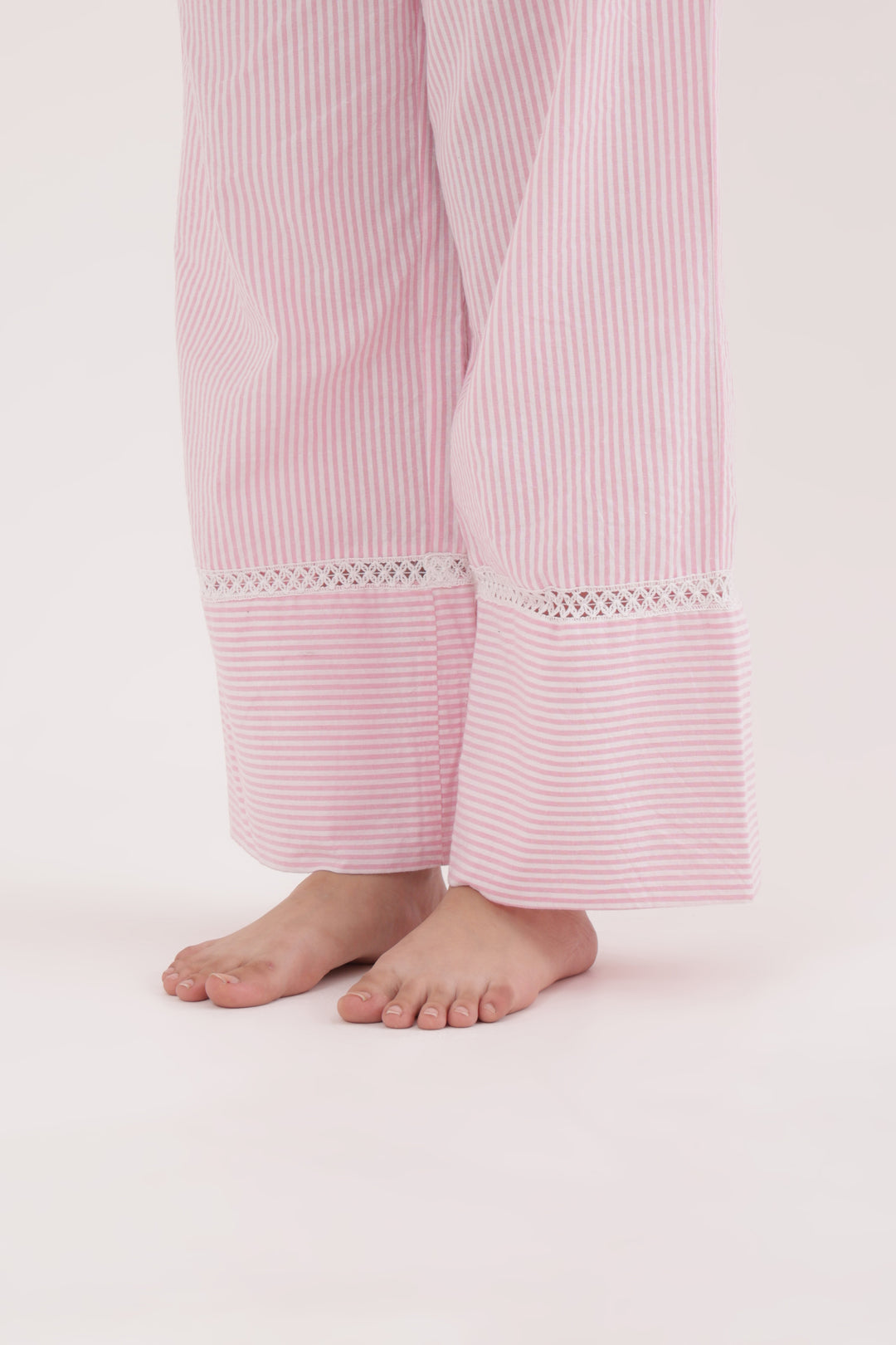 Cotton candy stripe sleep set