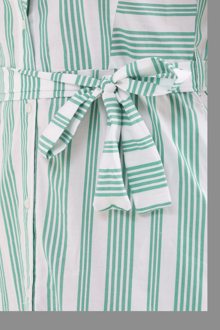 Morning Meadow Cotton stripe  Dress