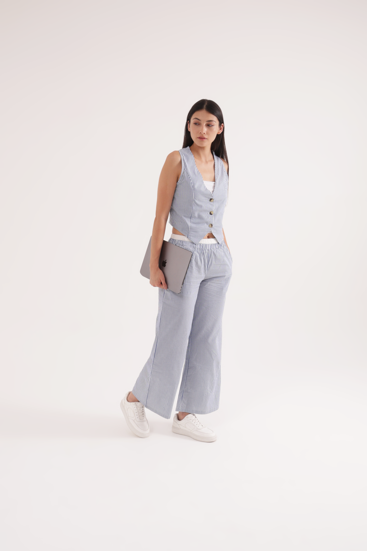 Blue Voyage Jetset Stripe Co-ord set