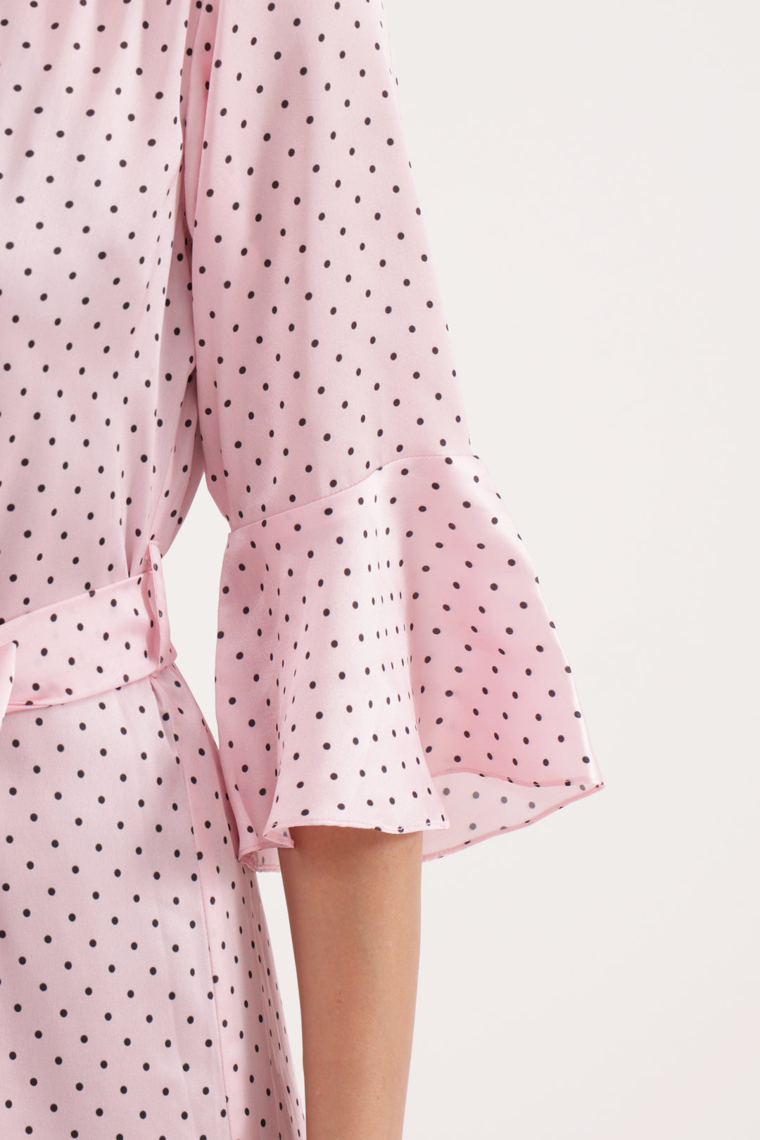 Polka Dreams Satin Robe Set