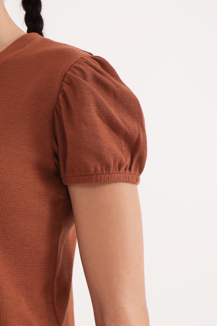 Mocha Bisque Waffle Knit Walk & Snooze Set