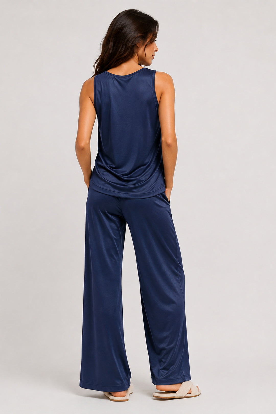 Midnight Sky  Sleeveless PJ Set With Pocket