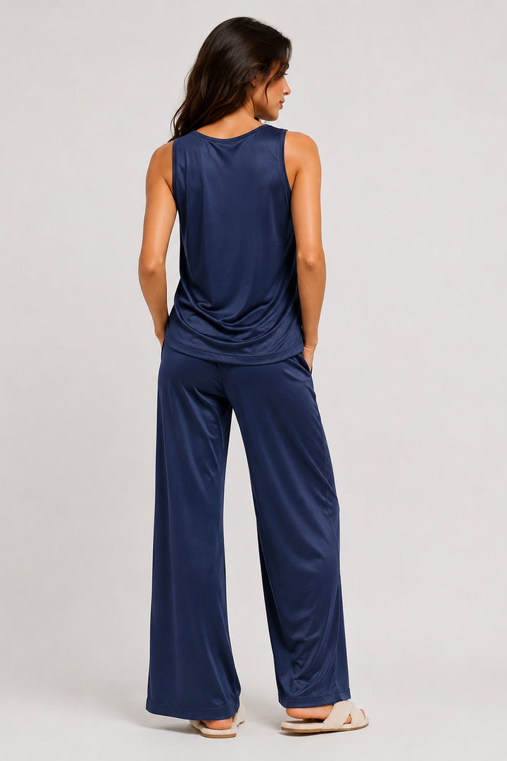 Midnight Sky  Sleeveless PJ Set With Pocket