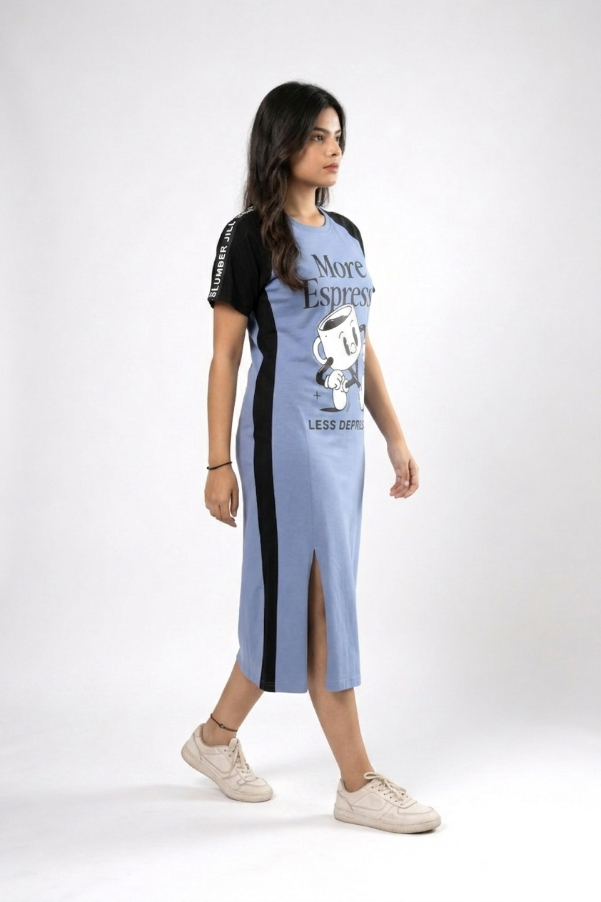 More Expresso Mid Length Lounge Dress