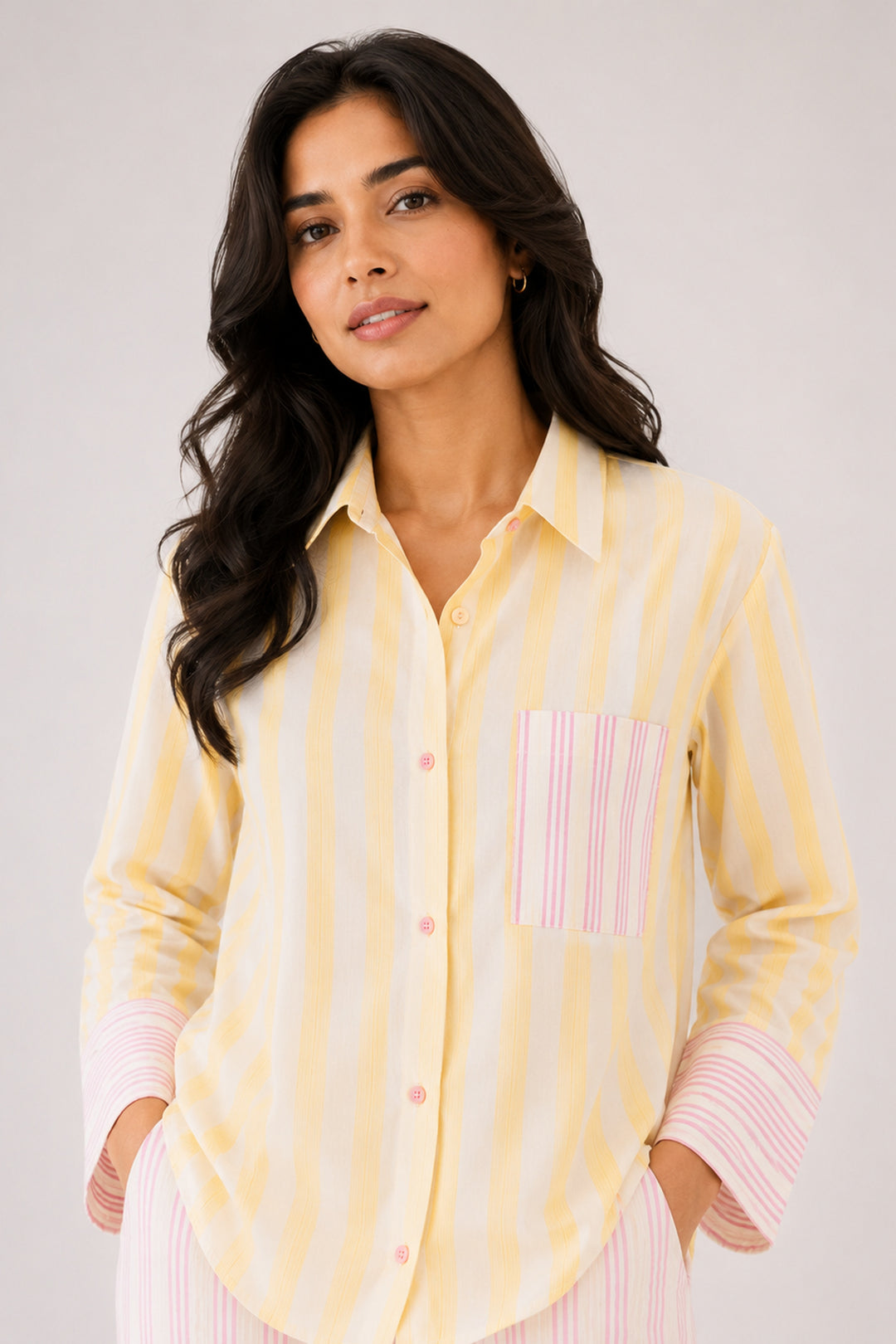Blush & Butter Stripe Cotton Sleep Set