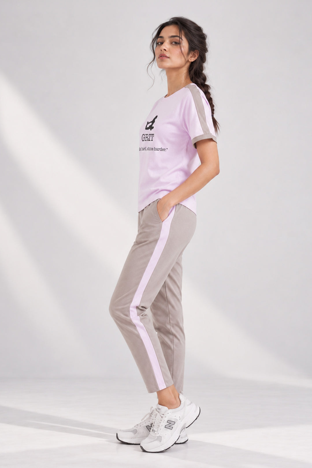 SlumberJill Active Comfort Lavender Cotton Jersey Coord Set
