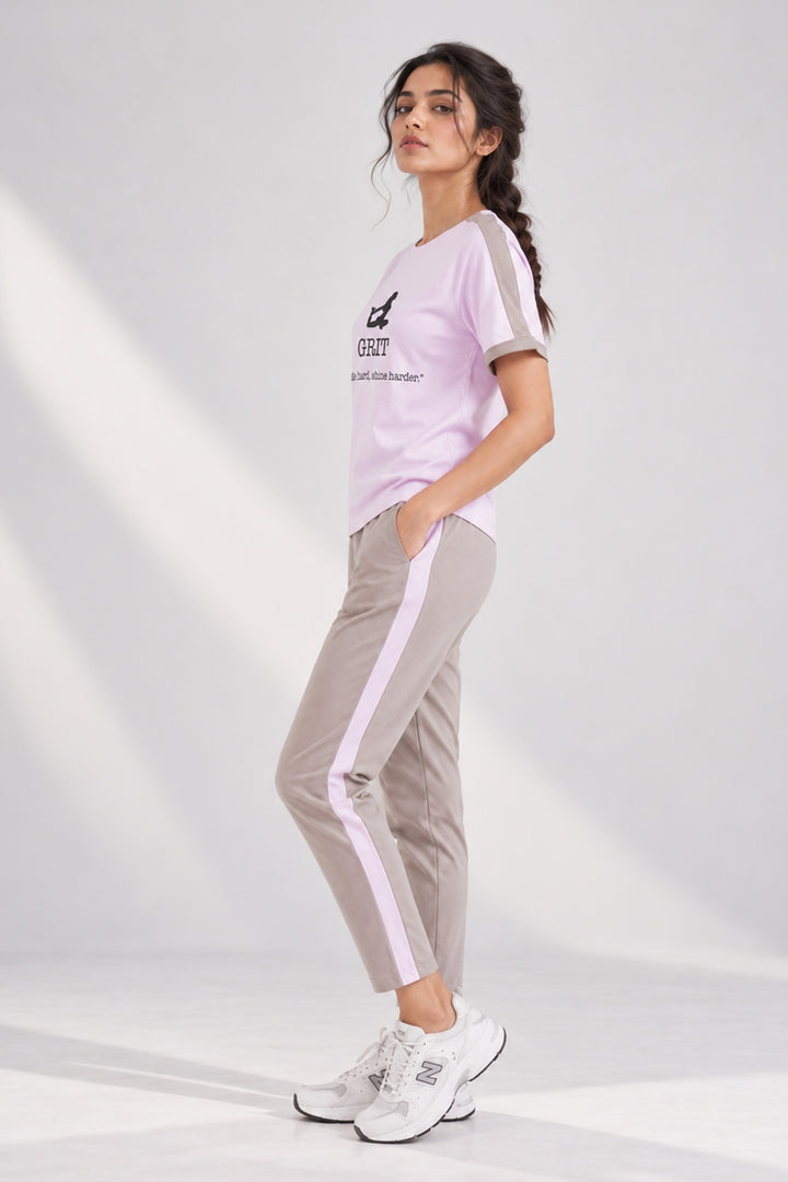 SlumberJill Active Comfort Lavender Cotton Jersey Coord Set