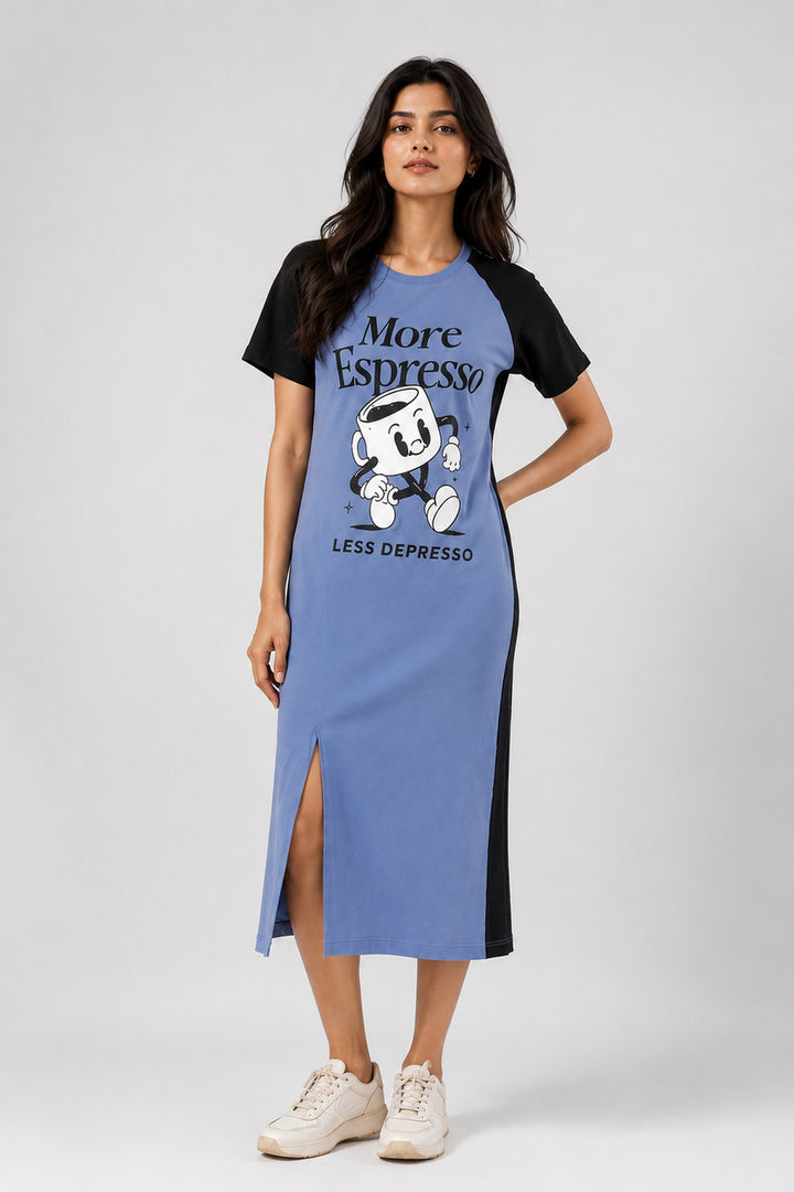More Expresso Mid Length Lounge Dress