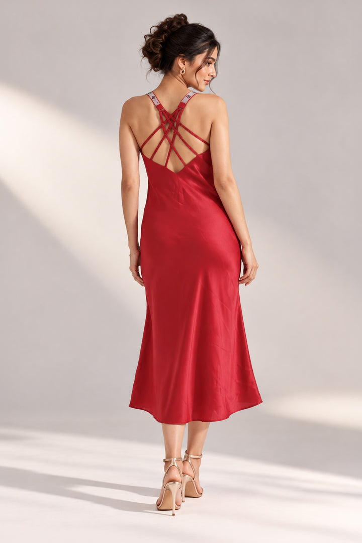 Scarlet Radiance Sleep Dress