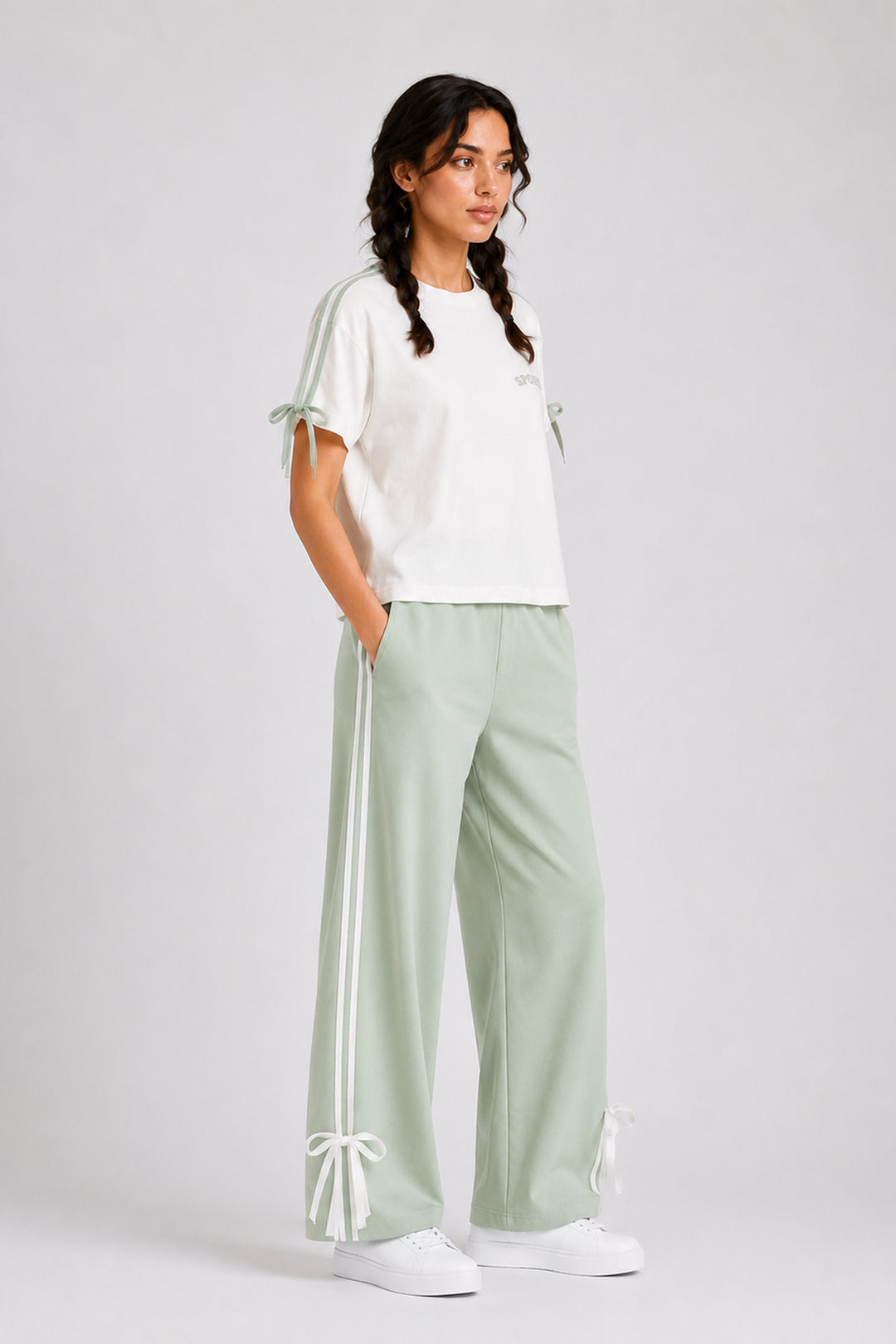 ActiveEase Aqua Tie Up Co-ord