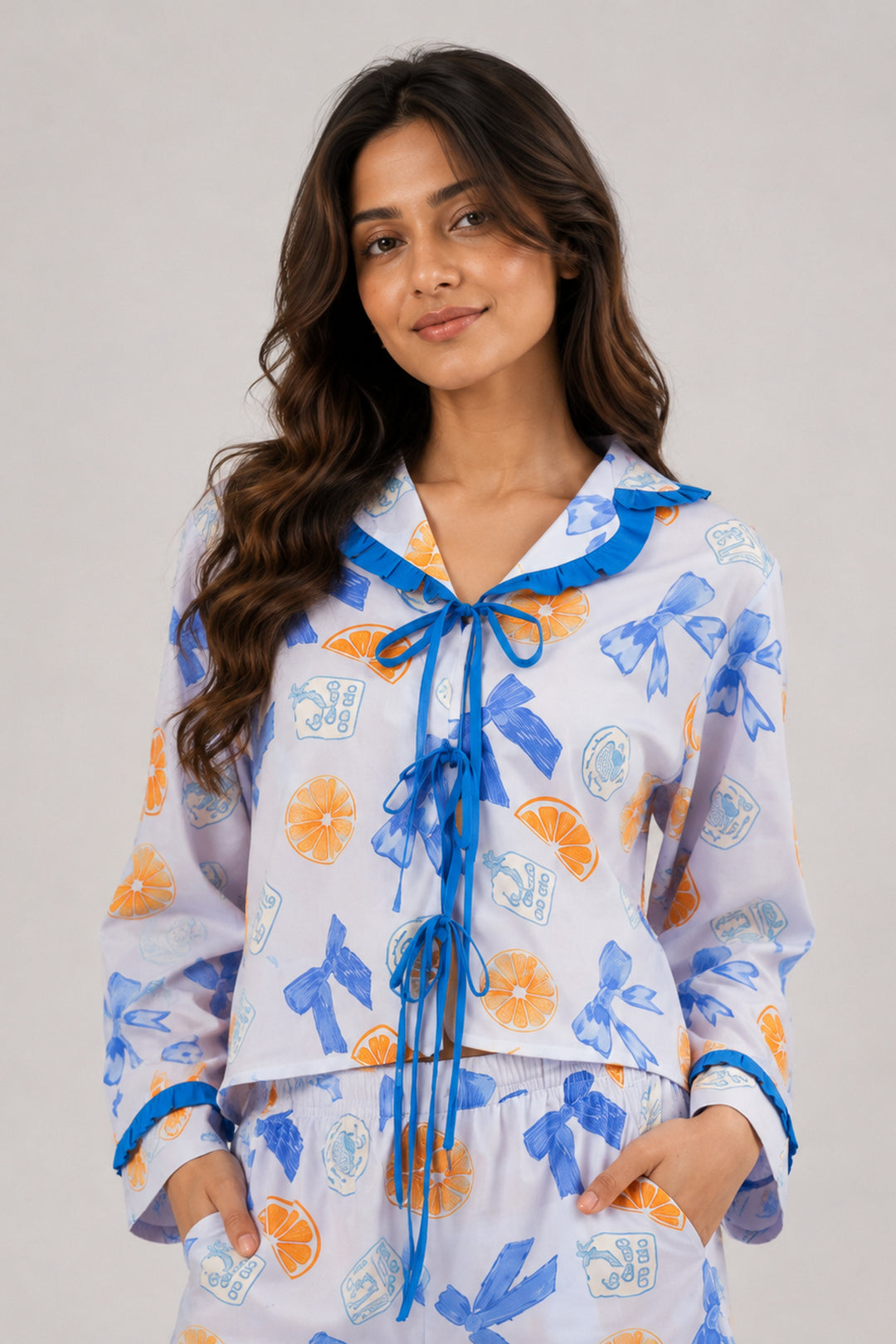 Nautical Charm Satin Short Set