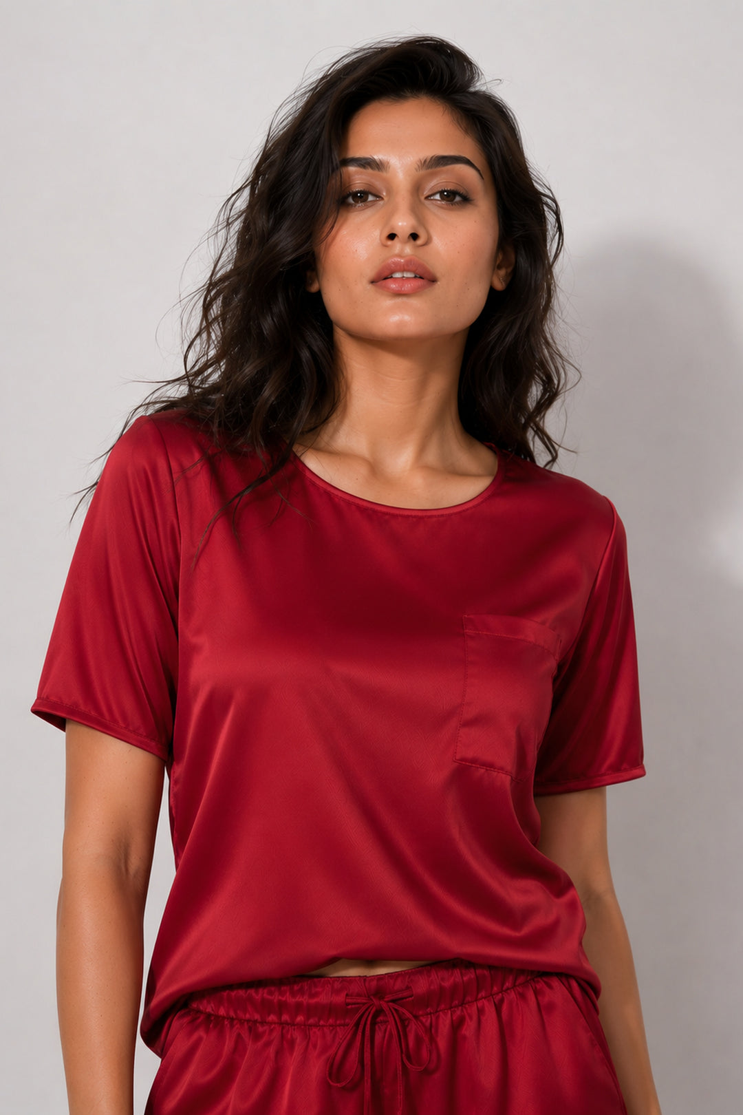 Berry Blush  Half Sleeve Short Set