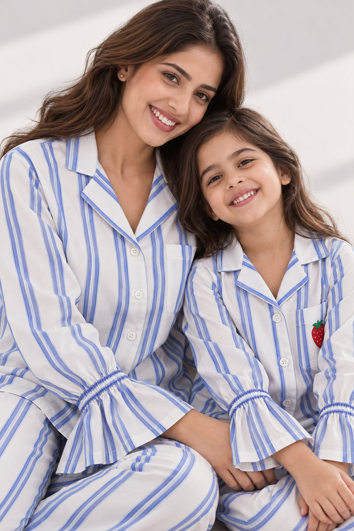 Mom & Me - Sunday Stripes Sleep Set