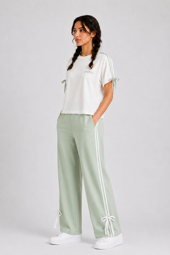 ActiveEase Aqua Tie Up Co-ord