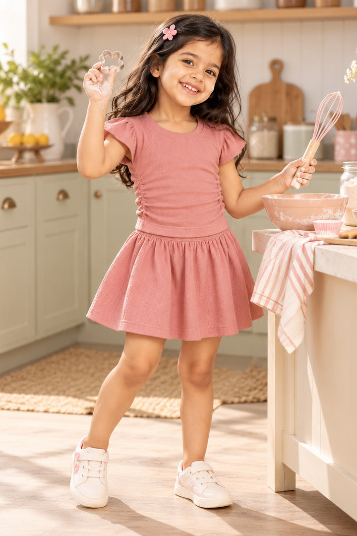 Top & Flared Skirt Set