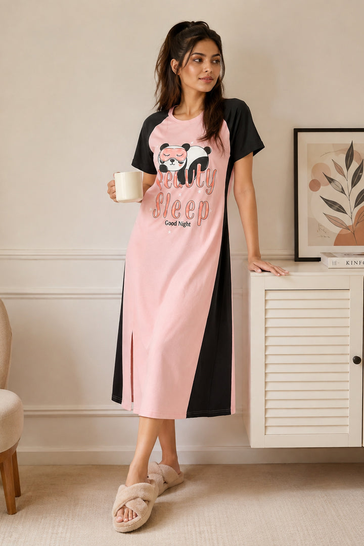 Beauty Sleep  Rose Mid Length Lounge  Dress