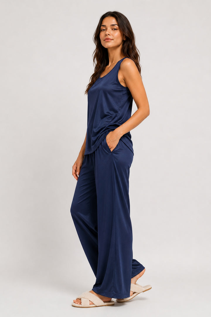 Midnight Sky  Sleeveless PJ Set With Pocket