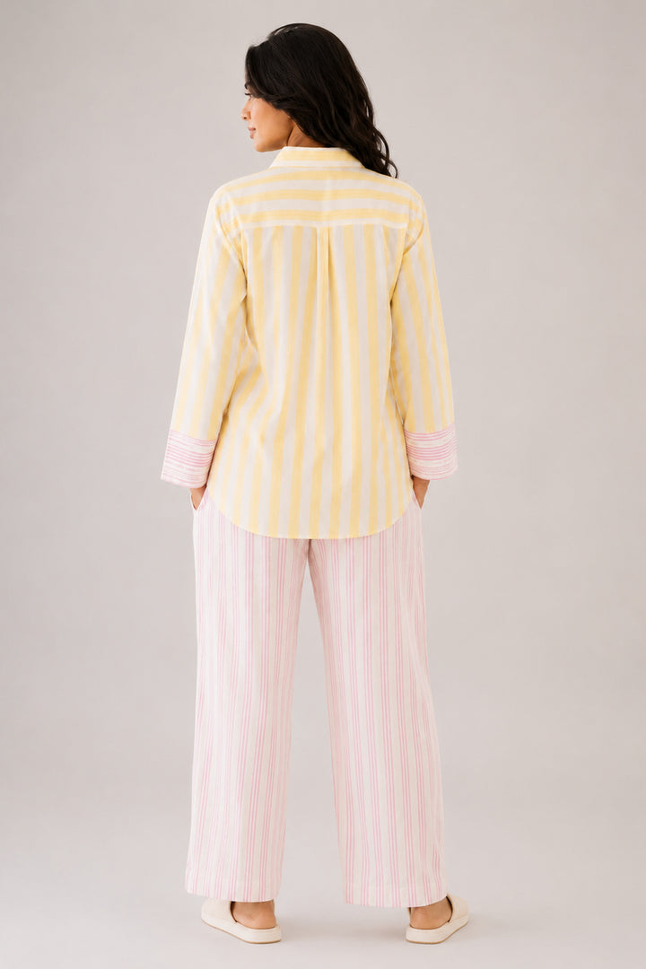 Blush & Butter Stripe Cotton Sleep Set