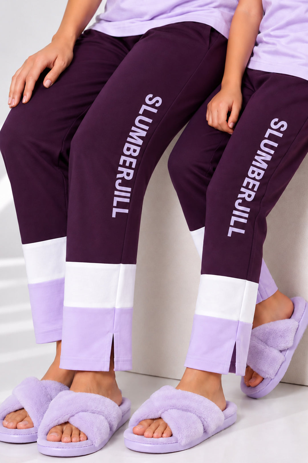 Mom & Me - Mulberry Magic, Slumber Everyday Mom & Kids Cotton Coord Set