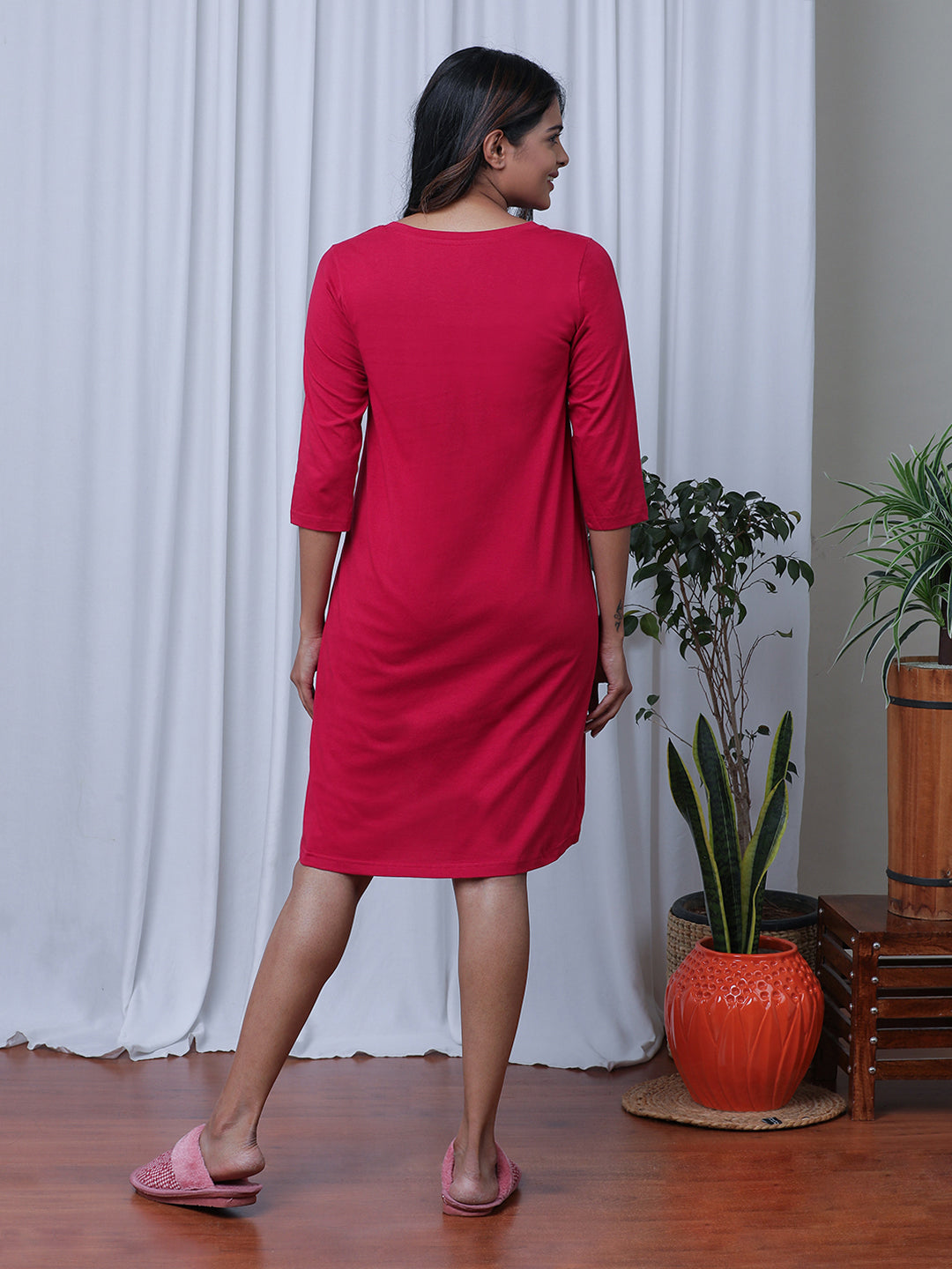 Printed Pure Cotton T-shirt Nightdress