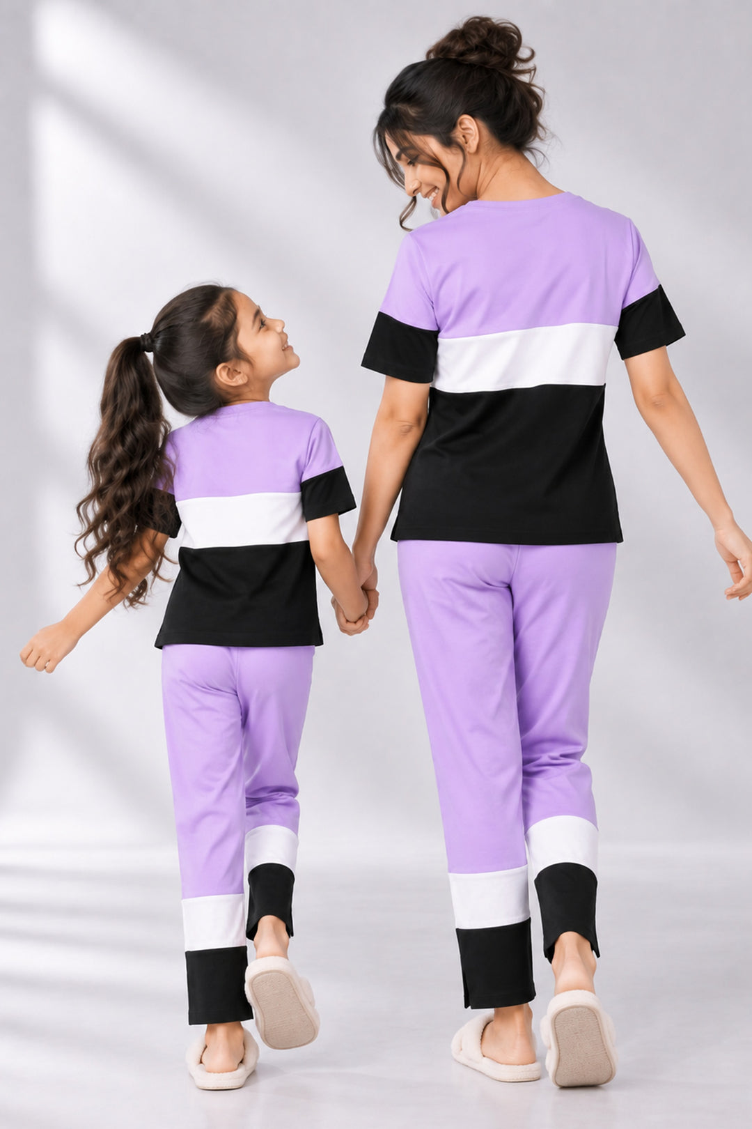 Mom & Me - Plum Fairy, Slumber Everyday Mom & Kids Cotton Coord Set