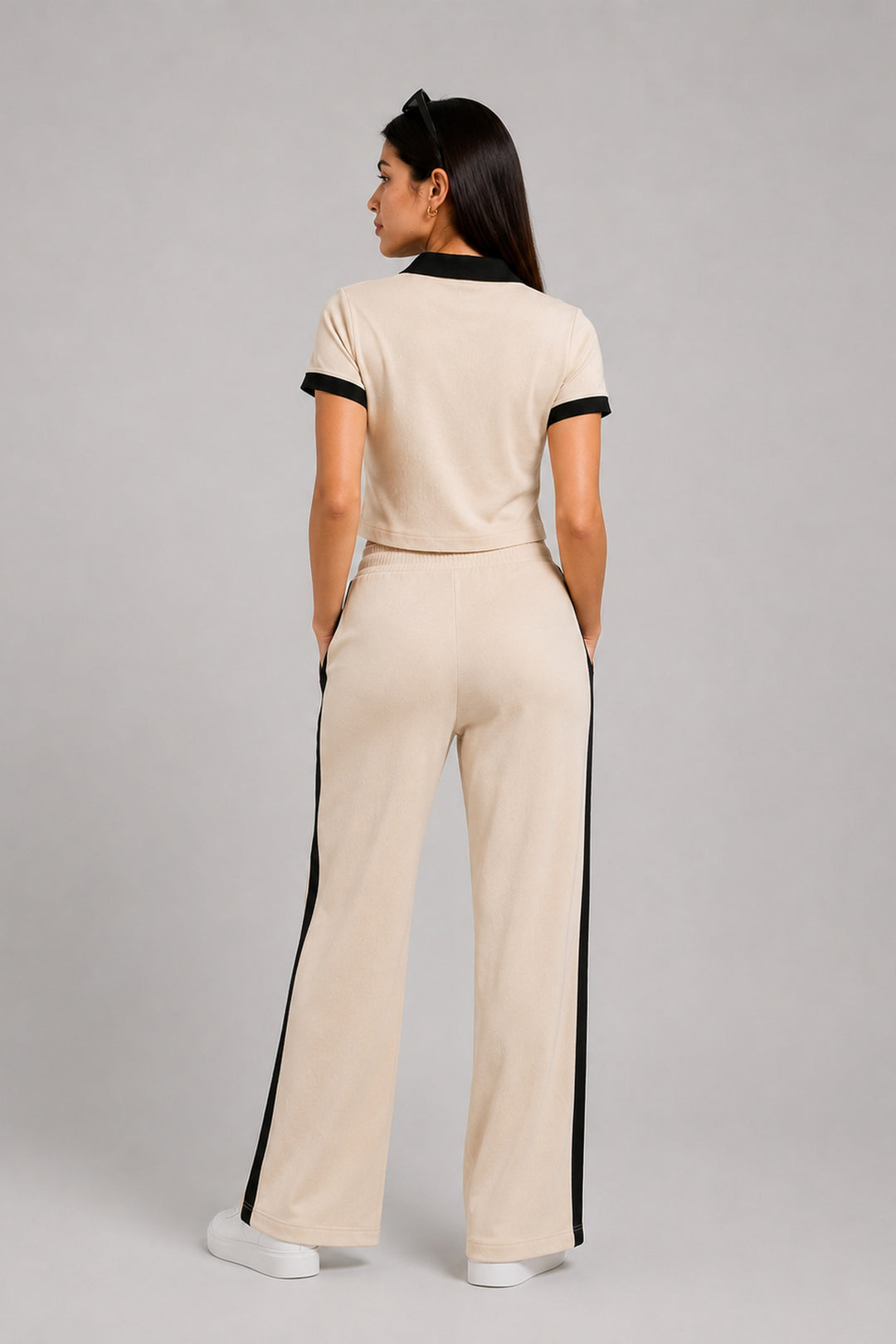 Off Duty Club Set in Ivory Rib Knit