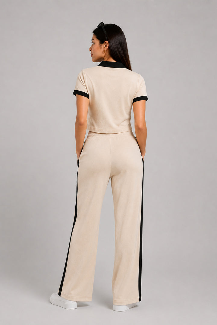 Off Duty Club Set in Ivory Rib Knit